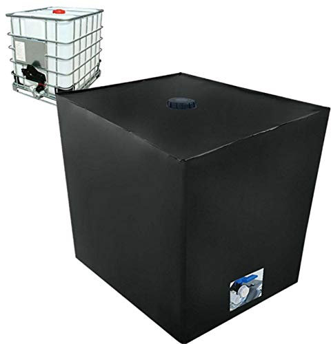 IBC Tank Abdeckung - IBC U V-Schutz Folie - Wasserdicht Staubdicht Wassertank Abdeckplane - Schutzhülle Schutzplane Schutz Haube für 1000L IBC Container Regentonne Verkleidung Wassertank Zubehör
