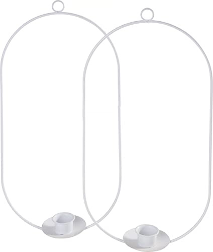 VBS Metallring Moora Oval 15 x 30 cm 2er Set Stabkerzenhalter