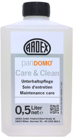 PANDOMO Care & Clean Entretien Pflege und Reinigung von lackiertem Parkett, Holzböden, CV, PVC, Kork, Polyolefin, Linoleum und Gummiböden.