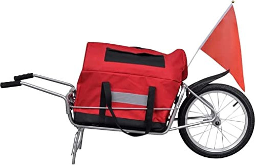 HACSYP Fahrradanhänger-Aufbewahrungswagen, Fahrrad-Lastenanhänger, Einrad mit Aufbewahrungstasche, Outdoor-Erholung, Radfahren, Sportartikel-Zubehör