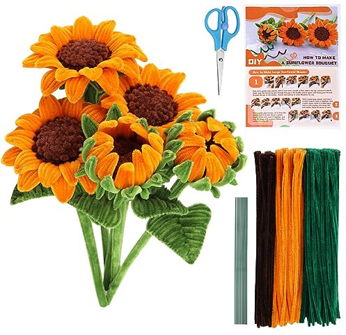 UzecPk 430PCS Pipe Cleaner Flower Kit, Pipe Cleaners Craft