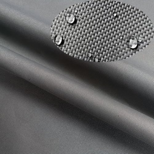Dongawin Tessuto Impermeabile Resistente per Cucire Cuscini da Esterno Materiale in Tela 600 Denier, Tessuto in Tela da Esterno Resistente agli Strappi. (100cm x 150cm, Grigio Scuro), YD528