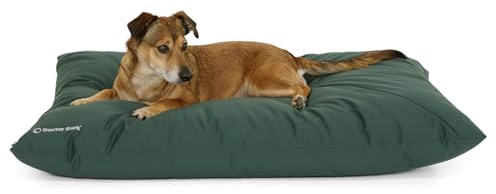 Doctor Bark Country Hundekissen Große Hunde Waschbar - Hundebett Weich - Liegekissen Kuschelig Pflegeleicht - GreenLabel (Country-Kissen - L, Grün)