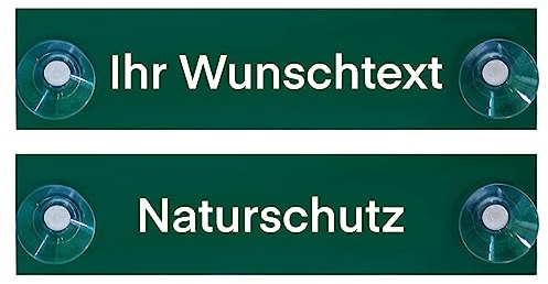 Hinweis Schild Saugnapfschild Landwirtschaft, Forstbetrieb, Jagdbetrieb, Hundeführer, Forstwirtschaft Grün 200x50 mm (Naturschutz)