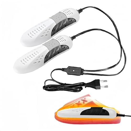 KARELLS Secador de Zapatos y Botas,Zapatos Calentador,Secador de Botas Eléctrico,Para Zapatos, Botas, Botas De Esquí, Guantes y Calcetines,Blanco