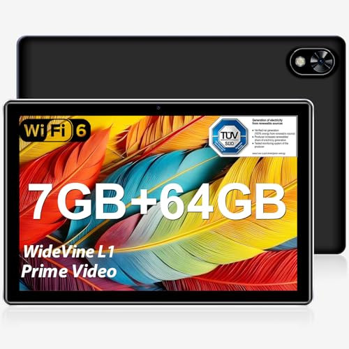 DOOGEE U9 Tablet 10 Zoll 64GB ROM (1TB TF) + 7GB RAM WiFi 6 Kinder Tablet Android 5060mAh 1280 * 800 HD+ IPS/Dual Camera/TÜV Augenschutz/Bluetooth 5.0/OTG/Typ C/3.5mm Kopfhöreranschluss