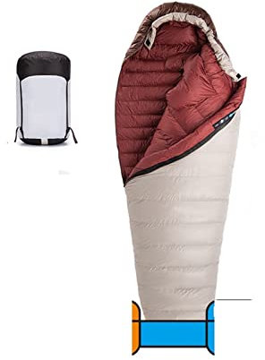 Schlafsack Ultraleichter Mumienschlafsack Entendaunenschlafsack Winter Camping Schlafsack (2m(510g))