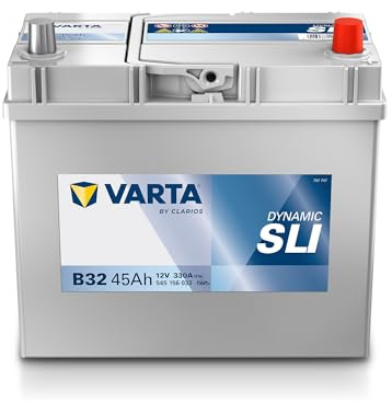 VARTA Automotive DYNAMIC SLI (B32) 12V 45Ah 330A - Nassbatterie KFZ mit Standardausstattung & ohne Start-Stopp System - Starterbatterie für einfachen Energiebedarf - Bleisäurebatterie wartungsfrei