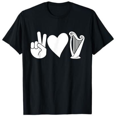 Harfenspieler Harfe T-Shirt
