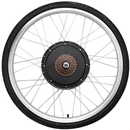 Elektro-Fahrrad Ebike Hinterrad Umbausatz E-Bike Motor Kit 26 Zoll 48V 1000W Schwarz
