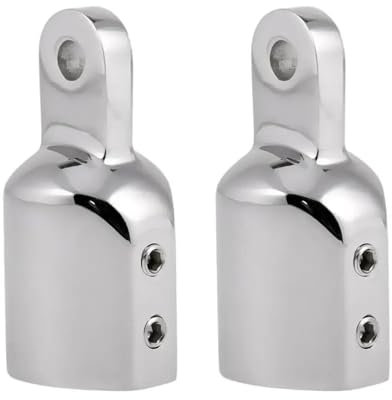 UDHBJEBQ 2Pcs Marine 316 Stainless Steel 1 25mm Eye End Boat Top Cap Fitting Deck Hardware