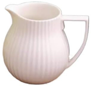 Elegante salsiera in porcellana bianca, versatile brocca per salse, latte e succhi, perfetta per casa, hotel e riunioni di famiglia, design elegante e sensibile alla luce