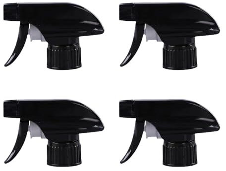 TOP-MAX 4 Pack Spray Nozzle for Bottles, Plastic Spray Bottle Nozzle Replacement for Home Office Garden Use (B)
