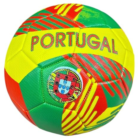 Portugal Soccer Ball 7 - Fußball für Jugend & Erwachsene - Ideal zum Üben, Training & Gras - Schönes Souvenir für Fußball & CR7 Fans aus Portugal