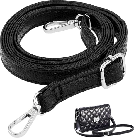 SOGHO Taschengurt Schwarz Leder,Schulterriemen Für Taschen