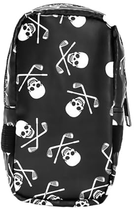 BUGUUYO Mini Golfball aufbewahrungstasche aus Robustem Pu material Leichte Tragbare Balltasche für Golfer Multifunktionaler Organizer für Golfzubehör Praktischer Aufbewahrungsbeutel für