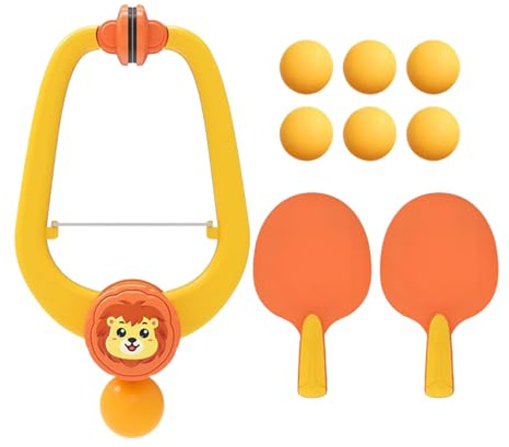 Jeu De Tennis De Table sur Porte | Entraîneur De Porte Ajustable - Set D'Entraînement De Tennis De Table avec Raquettes,pour Garçons Filles Maison Salle De Classe Salle De Jeux Fête Anniversaire