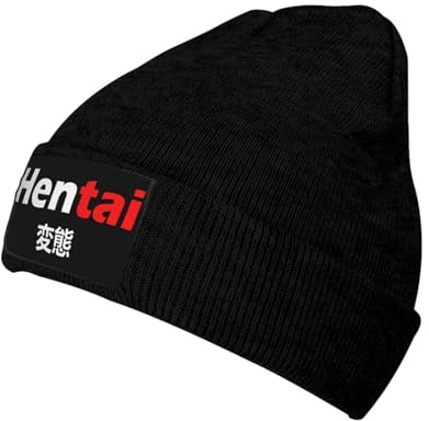KWQDOZF Hentai-Mütze für Damen und Herren, warme Wintermütze, weiche Skimütze