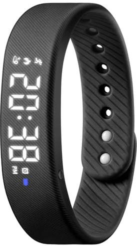 Timever Orologio Digitale Bambini con Contapassi,3 Sveglia,Cronometro,Luce,Data-Orologio per Ragazzi e Ragazze Senza App e Telefono con Cinturino in Silicone