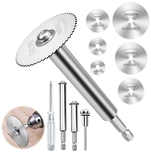10Pcs Mini Rotary Saw Blades, Circular Cutting Discs for Rotary Tools, Accessories for Wood Plastic Metal Cutting, Precision Mitre Saw Blades for DIY and Craft Projects