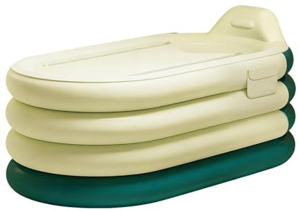 Bañera Inflable | Cubo Portátil para Lavar el Cuerpo con Bomba de Pie,Bañera Hinchable para Adultos | para Casa, Hotel, Apartamento, Atletas, Hombres, Mujeres, Relajación y Recuperación en un