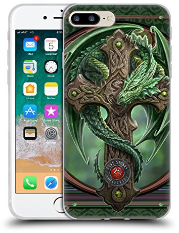 Head Case Designs sous Licence Officielle Anne Stokes Gardien des Bois Dragons Coque en Gel [Qualité Militaire] Compatible avec Apple iPhone 7 Plus/iPhone 8 Plus Et Compatible avec MagSafe