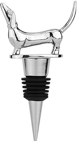 Weinflaschenverschluss in Dackel-Form, Champagner, Cava, Prosecco, glitzerndes Getränke, lustige Geschenke