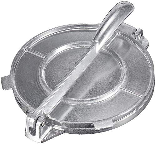 Tortilla Press, Non-Stick Manual Cast Iron Tortilla Maker Press Pan Heavy Duty Restaurant Commercial Aluminum Tortilla Pie Maker Press Tool for Reastaurant