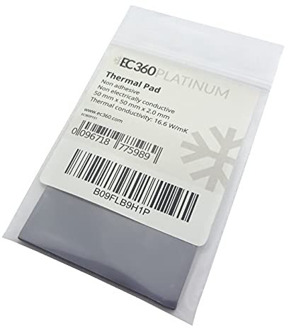 EC360® Platinum 16,6 W/MK Pad termico (50 x 50 x 2,0 mm)