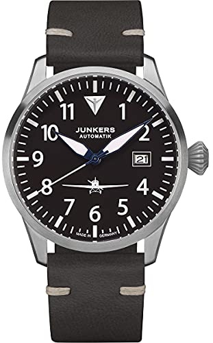 Junkers Flieger Automatik Uhr Saphirglas Schwarz 9.58.01.02