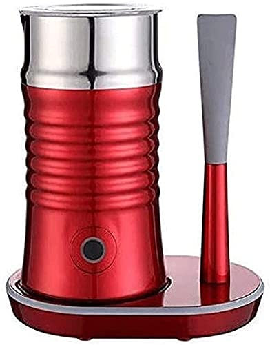 LSDRALOBBEB Mousseur à Lait électrique Chauffe-Lait Mousseurs à Lait Grande capacité 240 ML avec Chauffe-Lait à Fonction Froide Chaude pour Chocolat Chaud/Matcha 109(Color:Red)