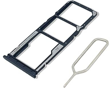 Eonpam Tiroir Carte SIM pour (Xiaomi Redmi 9C) Support Qualité d'origine Remplacement Plateau Memory SD Slot Carte SIM avec Aiguille SIM(Gris)
