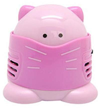 Accessoires de peinture diamant - Joli aspirateur de bureau - Mini collecteur de poussière pour broderie au point de croix (rose)