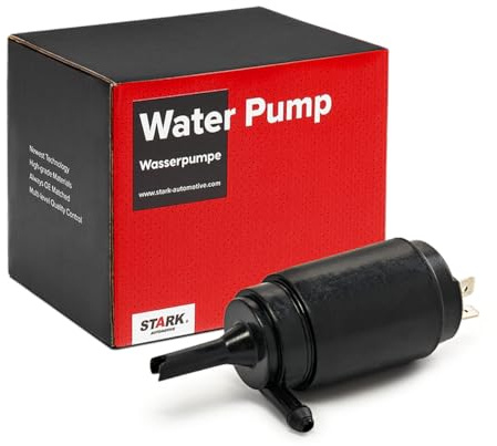 STARK Waschwasserpumpe Pumpenart Monopumpe elektrisch Kompatibel mit VW Transporter T4 Bus 70B, 70C, 7DB, 7DK, 70J, 70K, 7DC, 7DJ Golf 2 19E, 1G1 Transporter T4 Kastenwagen 70A, 70H, 7DA, 7DH, BMW