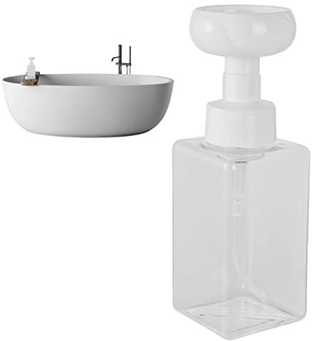 CENRF Distributeur de savon pour les mains, distributeur de mousse vide en forme de de 450 ml | Distributeur de savon à main en mousse de bouteille liquide Distributeur de savon en mousse