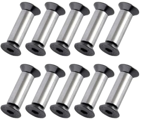 Yinxi 10 Teile/Satz Messergriff Nieten Für 5mm Griffloch Flache Befestigungsmutter
