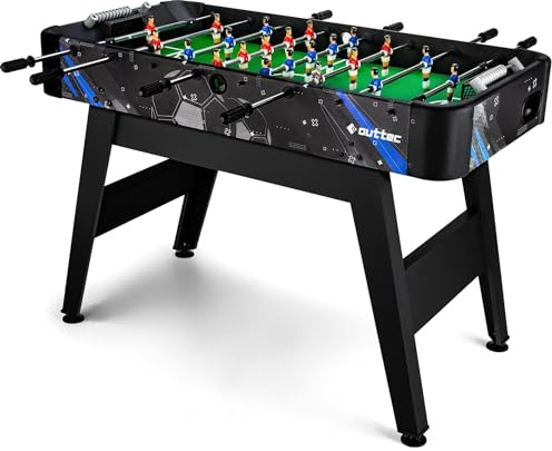 Outtec® Futbolín, Futbolín para Niños y Adultos, 139 x 60 x 80 cm, Incluye 2 Pelotas, Mesa de Fútbol con 22 Jugadores, Contador de Goles (Gamma)