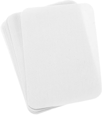 QUARKZMAN 16 Stück Flicken Aufbügeln, 75x105mm Selbstklebende Jeans (Weiß) | Reparaturflicken Bügelflicken Patches, Patches Aufbügeln und Kleidung zum zum