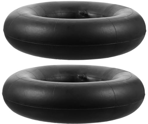 TINEASUR Chambres à air en caoutchouc épais 16x6.50-8 pour tondeuses à gazon lot de 2 pièces diables tracteurs conduite confortable facile à installer
