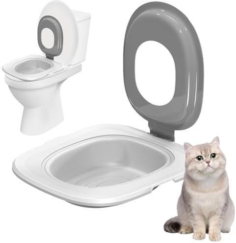 Toilettentraining für Katzen,Katzen-Toilettentrainer | Tragbares Katzentöpfchen-Training, Katzentoilette - Kitten Potty Train System Wiederverwendbarer Haustier-Toilettentrainer, um der Katze beizubri