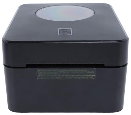 Elprico Versandetikettendrucker, USB BT 203DPI 110 Mm/s 4x6 Thermoetikettendrucker, Portoetikettendrucker für für für Android (EU-Stecker)