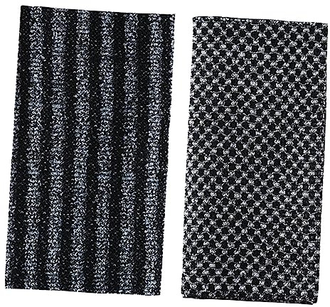 Ciieeo Toalla Exfoliante de Baño Diseño Ancho y Tira Larga de Fibra de Carbono Negra Paquete de 2 Piezas para Eliminar Impurezas y Acelerar el Metabolismo en Ducha