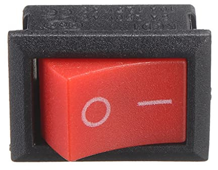 Interrupteur Marche/arrêt Remplacement 52/58/59 Scie À Chaîne Interrupteur À Bascule antianzhizhuang Rouge ON-OFF Fil Métal