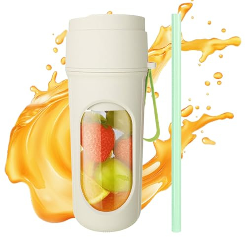 Blender de voyage pour smoothies - Presse-agrumes portable et sans fil - Mixeur personnel adapté aux voyages - Mixeur pour smoothies et smoothies, gobelet presse-agrumes de voyage de 450 ml