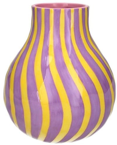Gift Company Artisan, Vase, H19,6cm, lila/gelb