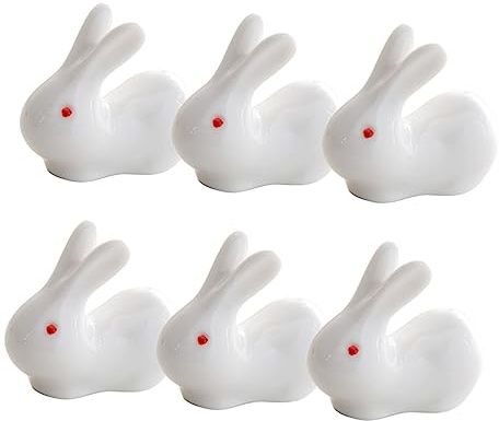 BEBEMOKO 6piezas Porta Palillos De Soporte para Almohada Adorable Forma De Conejo para Vajilla De Hotel Decoración para Banquetes