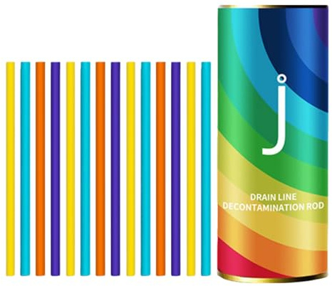 Flkiglm 36 Pezzi Drain Sticks, Stick Smacchiatore Per Tubo Di Scarico, Tubo Pulitore Detergente Cleaning Sticks Enzima, Bastoncini Ad Azione Disgorgante Per Lo Scarico Del Bagno O Della Cucina