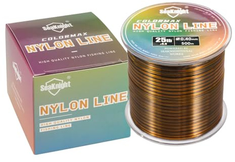 Seaknight COLORMAX Nylon Fishing Line 500M Smooth Monofilament Fishing Line Super Strong Carp Fishing Sea Fishing 2-35LB