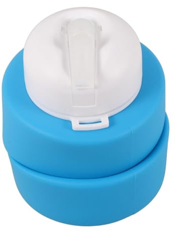 Toyvian Sports Cup Dumbbell Mug Gym Water Bottles Creative Dumbbell Drinking Bottle Sports Water Kettle Use Water Bottle Water Kettle Silica Gel Blue re-usable