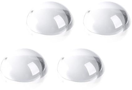 SWTHONY 4pcs 1.6inch Crystal Dome Magnifying Paperweight, Reading Magnifier Glass Paper Weights for Outdoor Events, Office Desk